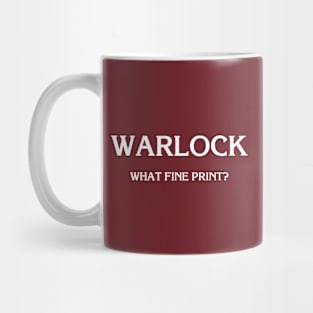 D&D: Warlock (Fine Print) Mug